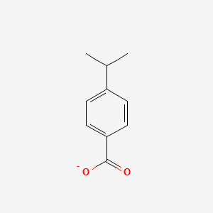 molecular formula C10H11O2- B1230055 p-Cumate 