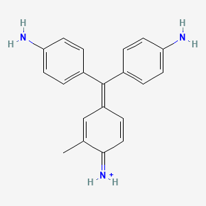 molecular formula C20H20N3+ B1230061 Rosanilin(1+) 