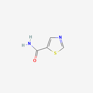 molecular formula C4H4N2OS B1230067 Thiazole-5-carboxamide CAS No. 74411-19-1