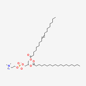 molecular formula C44H86NO8P B1230081 (2-Octadecanoyloxy-3-octadec-9-enoyloxypropyl) 2-(trimethylazaniumyl)ethyl phosphate 