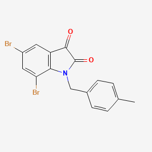 5,7-dibromo-N-(p-methylbenzyl)isatin