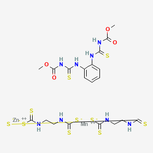 molecular formula C20H26MnN8O4S10Zn B1230113 Zyban fungicide CAS No. 60240-47-3