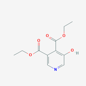 molecular formula C11H13NO5 B12301186 Diethyl 5-hydroxypyridine-3,4-dicarboxylate 