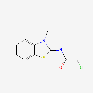 2-chloro-N-(3-methyl-1,3-benzothiazol-2-ylidene)acetamide