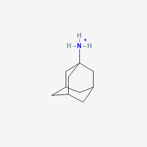 molecular formula C10H18N+ B1230121 Adamantan-1-aminium 