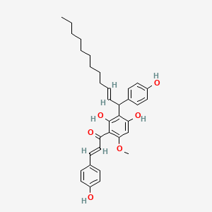 molecular formula C34H40O6 B12301315 Galanganone B 