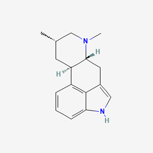 molecular formula C16H20N2 B1230132 Ergoline, 6,8-dimethyl-, (8alpha)- CAS No. 478-89-7
