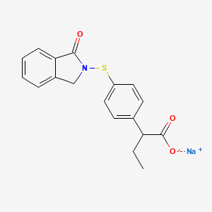 molecular formula C18H16NNaO3 B12301368 Indobufen Sodium CAS No. 94135-04-3
