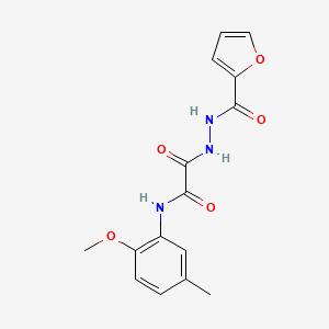 2-[[2-furanyl(oxo)methyl]hydrazo]-N-(2-methoxy-5-methylphenyl)-2-oxoacetamide