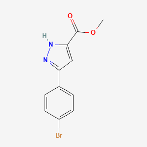 methyl 3-(4-bromophenyl)-1H-pyrazole-5-carboxylate