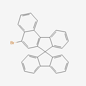 molecular formula C29H17Br B12301446 5-Bromospiro[benzo[c]fluorene-7,9'-fluorene] 