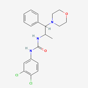 molecular formula C20H23Cl2N3O2 B1230147 1-(3,4-Dichlorophenyl)-3-[1-(4-morpholinyl)-1-phenylpropan-2-yl]urea 