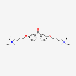 4-[[7-[4-[Diethyl(methyl)ammonio]butoxy]-9-oxo-2-fluorenyl]oxy]butyl-diethyl-methylammonium