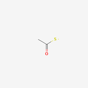 molecular formula C2H3OS- B1230152 Thioacetate CAS No. 29632-72-2