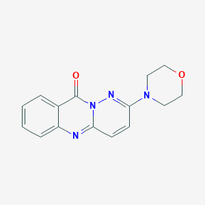 molecular formula C15H14N4O2 B1230162 2-(4-Morpholinyl)-10-pyridazino[6,1-b]quinazolinone 