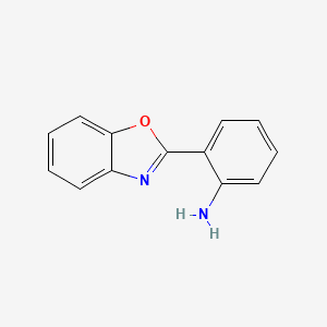 molecular formula C13H10N2O B1230163 2-(1,3-苯并噁唑-2-基)苯胺 CAS No. 29483-74-7