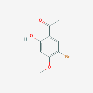 molecular formula C9H9BrO3 B1230164 1-(5-Bromo-2-hydroxy-4-methoxyphenyl)ethanone CAS No. 39503-61-2