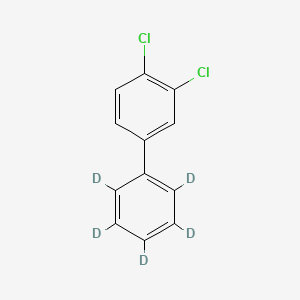 molecular formula C12H8Cl2 B12301661 3,4-Dichlorobiphenyl-d5 