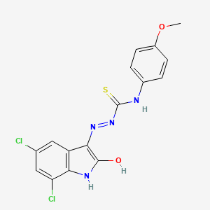 molecular formula C16H12Cl2N4O2S B1230168 NSC73306 CAS No. 79560-74-0