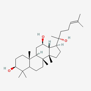 (3S,8R,9R,10R,12R,13R,14S,17S)-17-[(2R)-2-hydroxy-6-methylhept-5-en-2-yl]-4,4,8,10,14-pentamethyl-2,3,5,6,7,9,11,12,13,15,16,17-dodecahydro-1H-cyclopenta[a]phenanthrene-3,12-diol