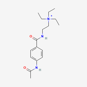 molecular formula C17H28N3O2+ B1230184 N-Acetylprocaineamide ethobromide CAS No. 27591-11-3