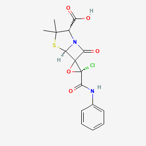 molecular formula C16H15ClN2O5S B1230185 Cpe-penicillin CAS No. 115937-29-6