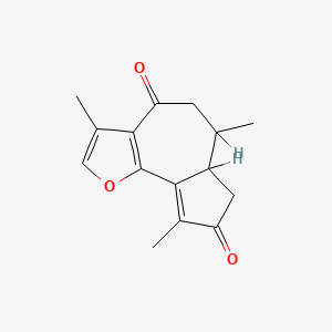 molecular formula C15H16O3 B1230188 Gnididione CAS No. 60498-89-7
