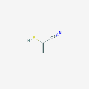 molecular formula C3H3NS B1230193 2-Sulfanylprop-2-enenitrile 