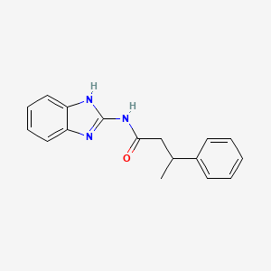 molecular formula C17H17N3O B1230196 N-(1H-benzimidazol-2-yl)-3-phenylbutanamide 