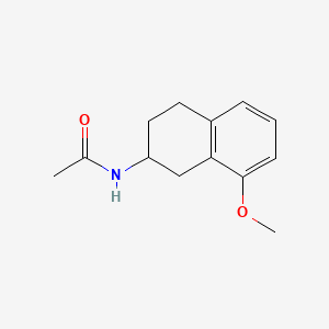molecular formula C13H17NO2 B1230206 8-甲氧基-2-乙酰胺四氢萘 CAS No. 80270-68-4