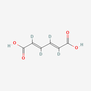 molecular formula C6H6O4 B12302330 Muconic acid-d4 