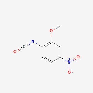 molecular formula C8H6N2O4 B1230244 1-Isocyanato-2-methoxy-4-nitrobenzene CAS No. 33484-67-2