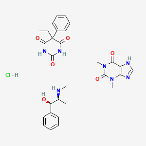 molecular formula C29H36ClN7O6 B1230250 Tedralan CAS No. 8057-98-5