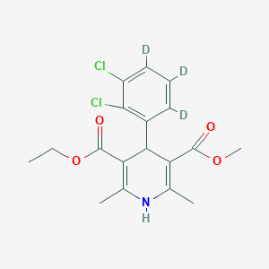 molecular formula C18H19Cl2NO4 B12302599 Dehydro Felodipine-d3 