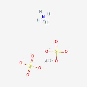 molecular formula AlH5NO4S B1230314 Aluminum ammonium sulfate CAS No. 7784-25-0