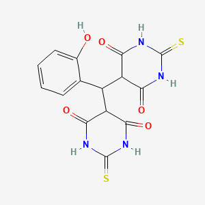 molecular formula C15H12N4O5S2 B1230317 5,5'-(Salicylidene)bis-(2-thiobarbituric acid) CAS No. 27430-16-6