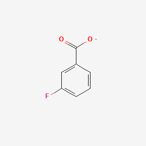 molecular formula C7H4FO2- B1230327 3-Fluorobenzoate CAS No. 2365-28-8