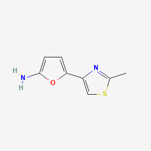 2-Methyl-4-(5-amino-2-furyl)thiazole