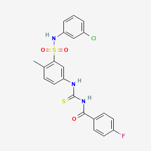 molecular formula C21H17ClFN3O3S2 B1230382 Phosphatidylcholine transfer protein inhibitor-1 