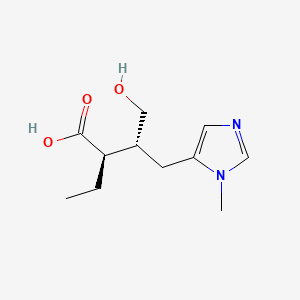 molecular formula C11H18N2O3 B1230401 Isopilocarpic acid CAS No. 34350-99-7