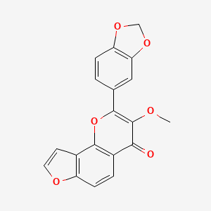 molecular formula C19H12O6 B1230406 Pongapin CAS No. 481-99-2