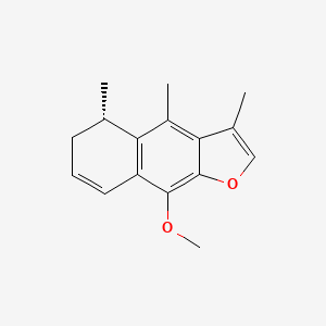 molecular formula C16H18O2 B1230408 Cacalohastine CAS No. 52078-95-2