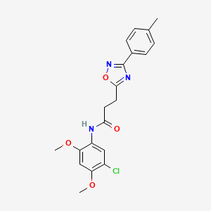 N-(5-chloro-2,4-dimethoxyphenyl)-3-[3-(4-methylphenyl)-1,2,4-oxadiazol-5-yl]propanamide