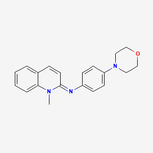 1-methyl-N-[4-(4-morpholinyl)phenyl]-2-quinolinimine