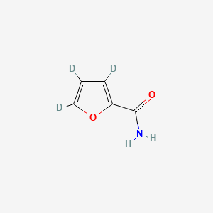 molecular formula C5H5NO2 B12304270 2-Furamide-3,4,5-D3 