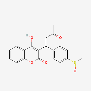 molecular formula C20H18O5S B12304280 Methylsulfinylwarfarin CAS No. 89434-45-7