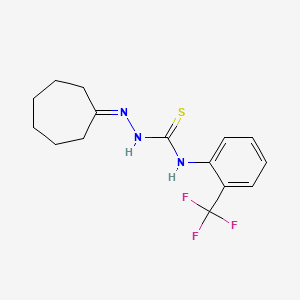 1-(Cycloheptylideneamino)-3-[2-(trifluoromethyl)phenyl]thiourea
