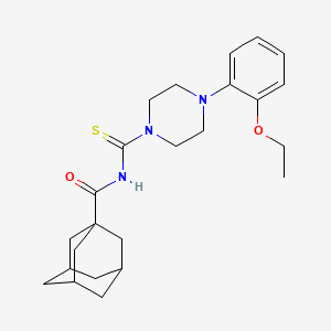 N-[[4-(2-ethoxyphenyl)-1-piperazinyl]-sulfanylidenemethyl]-1-adamantanecarboxamide