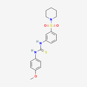 1-(4-Methoxyphenyl)-3-[3-(1-piperidinylsulfonyl)phenyl]thiourea