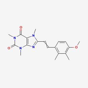 8-[2-(4-Methoxy-2,3-dimethylphenyl)ethenyl]-1,3,7-trimethylpurine-2,6-dione